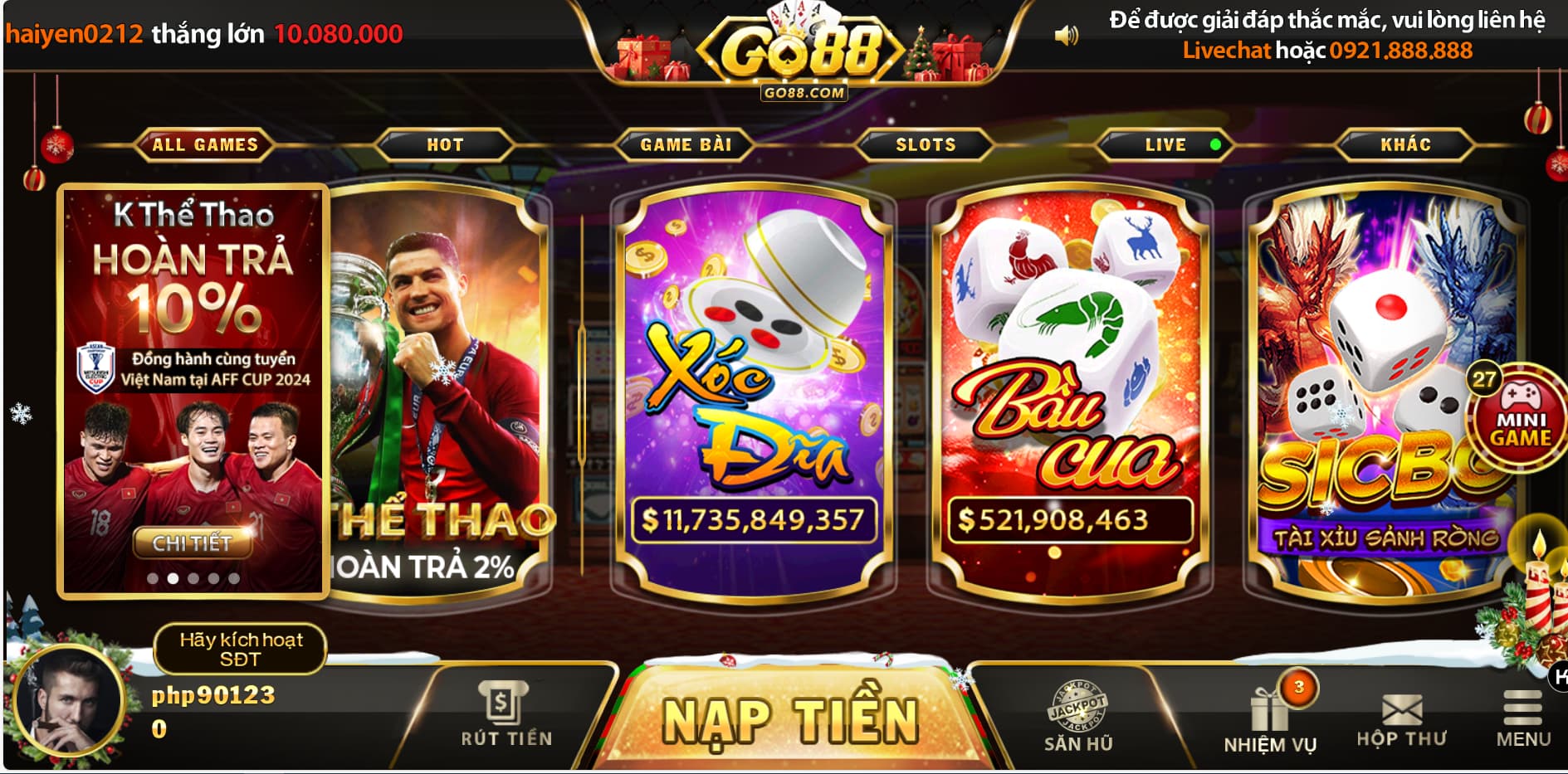 越南棋牌Go88/ClientGame程序源码node.js+Cocos Creator